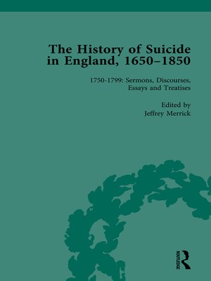 cover image of The History of Suicide in England, 1650–1850: Part II, Volume 5